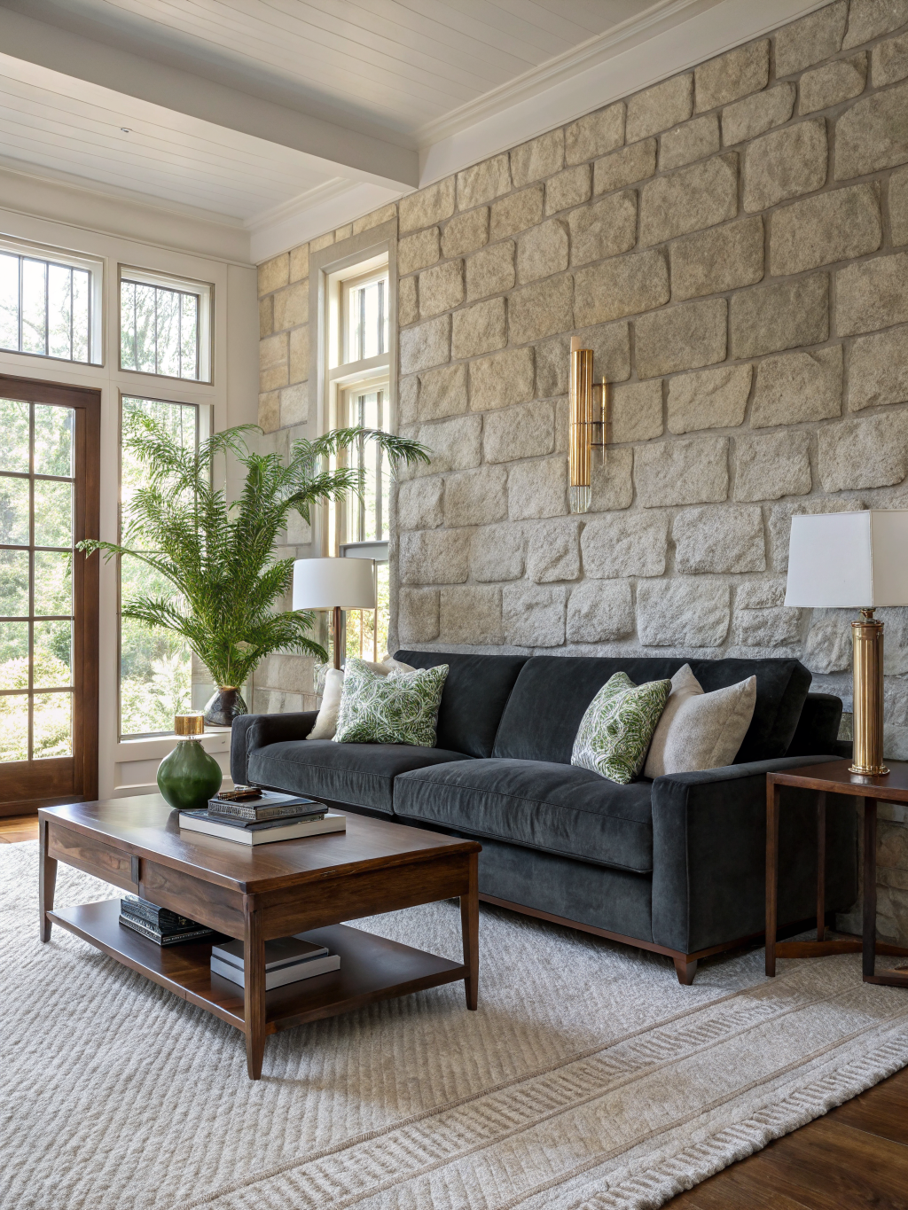 Styling a luxury living room with art and decor